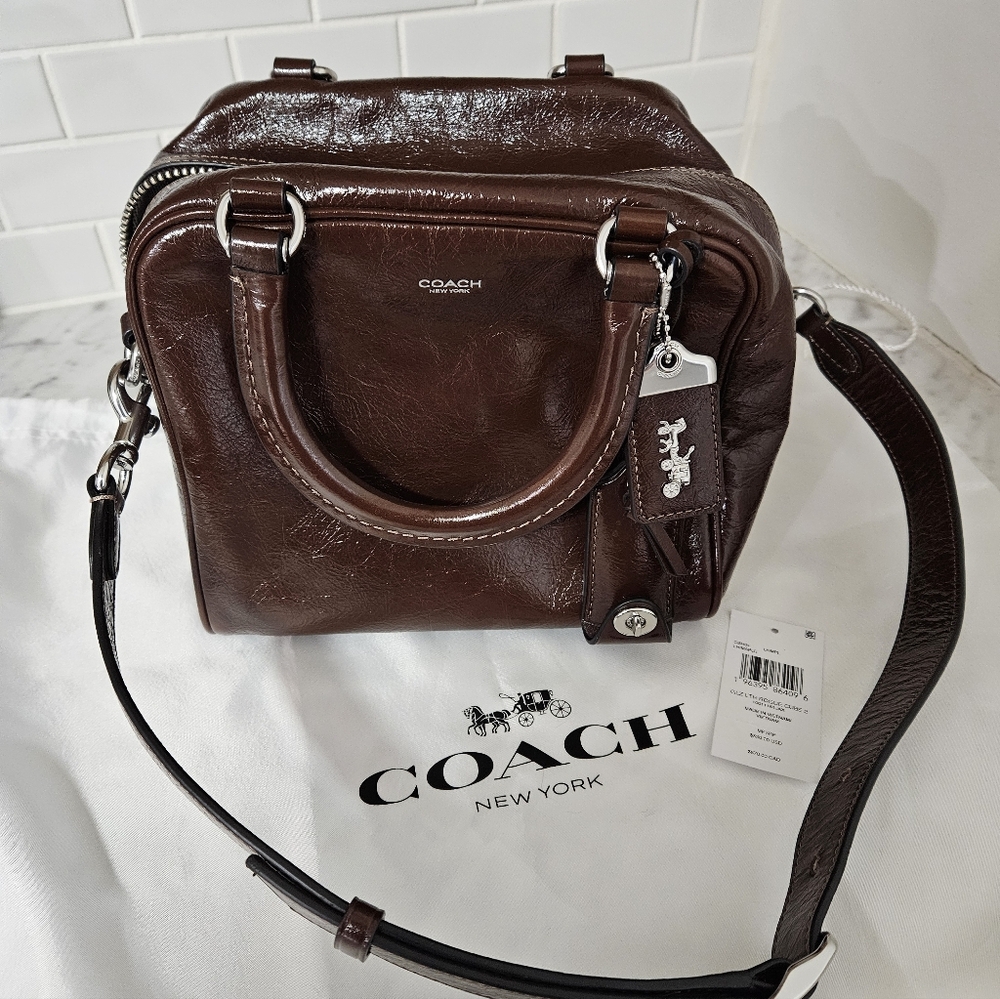 Coach Rogue Cube 20 in glazed maple